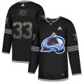 Colorado Avalanche #33 Patrick Roy Black Authentic Classic Stitched NHL Jersey