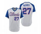 Braves Fred McGriff Gray Royal 1979 Turn Back the Clock Authentic Jersey