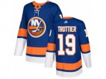 New York Islanders #19 Bryan Trottier Royal Blue Home Authentic Stitched NHL Jersey