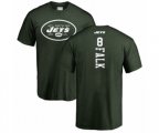 New York Jets #8 Luke Falk Green Backer T-Shirt