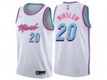 Miami Heat #20 Justise Winslow Authentic White NBA Jersey - City Edition