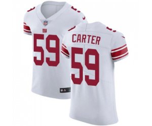 New York Giants #59 Lorenzo Carter White Vapor Untouchable Elite Player Football Jersey