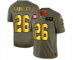 New York Giants #26 Saquon Barkley Limited Olive Gold 2019 Salute to Service Football Jersey