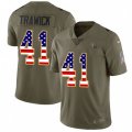 Tennessee Titans #41 Brynden Trawick Limited Olive USA Flag 2017 Salute to Service NFL Jersey