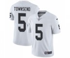 Oakland Raiders #5 Johnny Townsend White Vapor Untouchable Limited Player Football Jersey