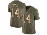 San Francisco 49ers #14 Y.A. Tittle Limited Olive Gold 2017 Salute to Service NFL Jersey