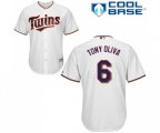 Minnesota Twins #6 Tony Oliva Replica White Home Cool Base Baseball Jersey