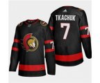 Ottawa Senators #7 Brady Tkachuk 2021 Black Stitched Hockey Jersey