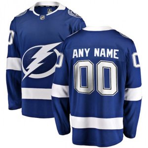 Tampa Bay Lightning Customized Fanatics Branded Blue Home Breakaway NHL Jersey
