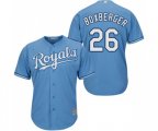 Kansas City Royals #26 Brad Boxberger Replica Light Blue Alternate 1 Cool Base Baseball Jersey