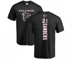 Atlanta Falcons #21 Deion Sanders Black Backer T-Shirt