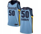 Memphis Grizzlies #50 Zach Randolph Authentic Light Blue Basketball Jersey Statement Edition