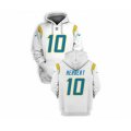 Los Angeles Chargers #10 Justin Herbert 2021 White Pullover Football Hoodie