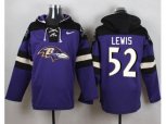 Baltimore Ravens #52 Ray Lewis Purple Player Pullover Hoodie