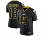 Pittsburgh Steelers #19 JuJu Smith-Schuster Limited Lights Out Black Rush Football Jersey