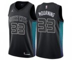Charlotte Hornets #33 Alonzo Mourning Swingman Black NBA Jersey - City Edition