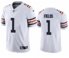 Chicago Bears #1 Justin Fields White Vapor Untouchable Limited Stitched Football Jersey
