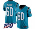 Carolina Panthers #60 Daryl Williams Blue Alternate Vapor Untouchable Limited Player 100th Season Football Jersey