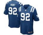 Indianapolis Colts #92 Margus Hunt Game Royal Blue Team Color Football Jersey