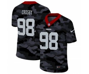 Oakland Raiders #98 Crosby 2020 2ndCamo Salute to Service Limited