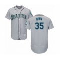 Seattle Mariners #35 Justin Dunn Grey Road Flex Base Authentic Collection Baseball Player Jersey