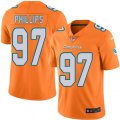 Miami Dolphins #97 Jordan Phillips Elite Orange Rush Vapor Untouchable NFL Jersey