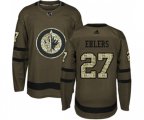 Winnipeg Jets #27 Nikolaj Ehlers Premier Green Salute to Service NHL Jersey