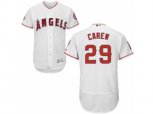 Los Angeles Angels of Anaheim #29 Rod Carew White Flexbase Authentic Collection MLB Jersey