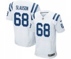 Indianapolis Colts #68 Matt Slauson Elite White Football Jersey