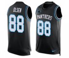 Carolina Panthers #88 Greg Olsen Limited Black Player Name & Number Tank Top Football Jersey
