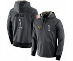 Arizona Cardinals #1 Kyler Murray Stitched Black Anthracite Salute to Service Player Performance Hoodie