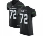 New York Jets #72 Brandon Shell Black Alternate Vapor Untouchable Elite Player Football Jersey