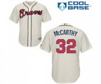 Atlanta Braves #32 Brandon McCarthy Replica Cream Alternate 2 Cool Base Baseball Jersey