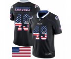 Buffalo Bills #49 Tremaine Edmunds Limited Black Rush USA Flag NFL Jersey