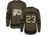 Adidas Philadelphia Flyers #23 Brandon Manning Green Salute to Service Stitched NHL Jersey