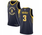 Indiana Pacers #3 Aaron Holiday Swingman Navy Blue NBA Jersey - Icon Edition