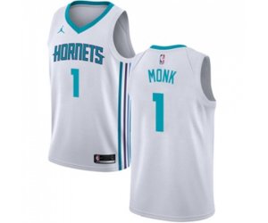 Charlotte Hornets #1 Malik Monk Swingman White NBA Jersey - Association Edition