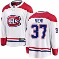 Montreal Canadiens #37 Antti Niemi Authentic White Away Fanatics Branded Breakaway NHL Jersey