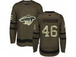 Minnesota Wild #46 Jared Spurgeon Green Salute to Service Stitched NHL Jersey