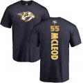 Nashville Predators #55 Cody McLeod Navy Blue Backer T-Shirt