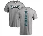 Philadelphia Eagles #12 Randall Cunningham Ash Backer T-Shirt