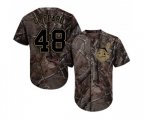 Cleveland Indians #48 Tyler Clippard Authentic Camo Realtree Collection Flex Base Baseball Jersey