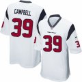 Houston Texans #39 Ibraheim Campbell Game White NFL Jersey