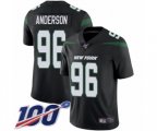 New York Jets #96 Henry Anderson Black Alternate Vapor Untouchable Limited Player 100th Season Football Jersey