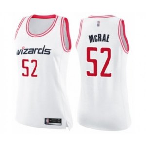 Women\'s Washington Wizards #52 Jordan McRae Swingman White Pink Fashion Basketball Jersey