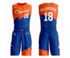 Cleveland Cavaliers #18 Matthew Dellavedova Authentic Blue Basketball Suit Jersey - City Edition