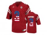 2016 US Flag Fashion Men's Nebraska Cornhuskers Taylor Martinez #3 College Football Jersey - Red