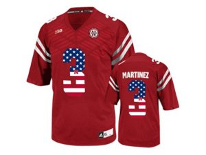 2016 US Flag Fashion Men\'s Nebraska Cornhuskers Taylor Martinez #3 College Football Jersey - Red
