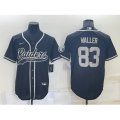 Las Vegas Raiders #83 Darren Waller Black Stitched MLB Cool Base Nike Baseball Jersey