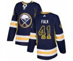 Adidas Buffalo Sabres #41 Justin Falk Authentic Navy Blue Drift Fashion NHL Jersey